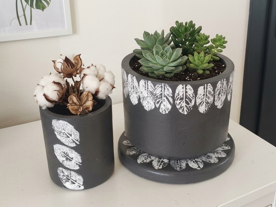 Concrete Succulent Planters Set