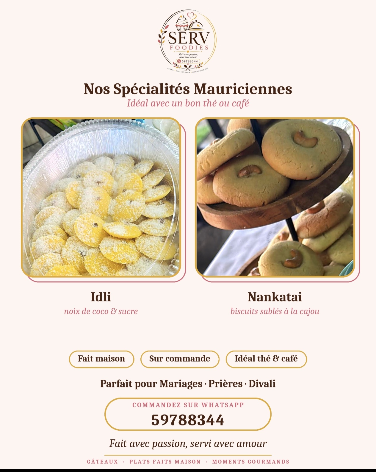 Mauritian Idli - Coconut & Sugar